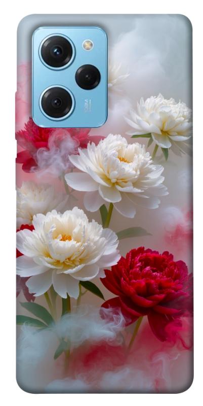 Чехол itsPrint Red and white smoke для Xiaomi Poco X5 Pro 5G, цветы, купить оптом с доставкой