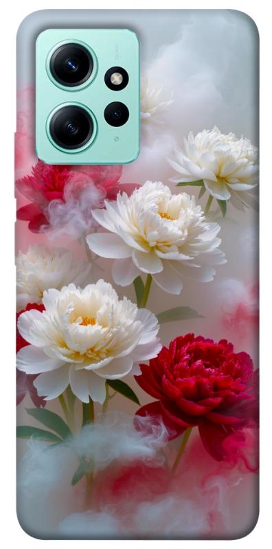 Чехол itsPrint Red and white smoke для Xiaomi Redmi Note 12 4G, цветы, купить оптом с доставкой