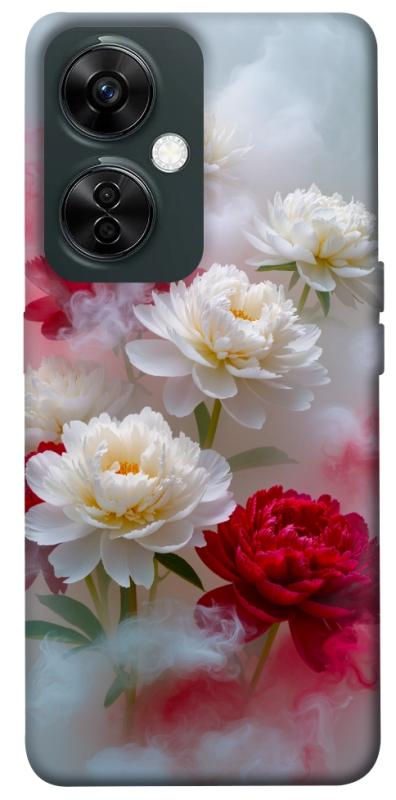 Чехол itsPrint Red and white smoke для OnePlus Nord CE 3 Lite, цветы, купить оптом с доставкой