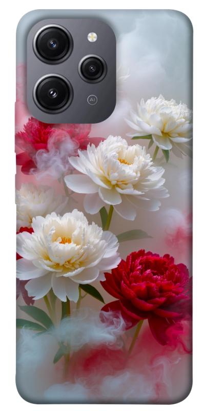 Чехол itsPrint Red and white smoke для Xiaomi Redmi 12, цветы, купить оптом с доставкой