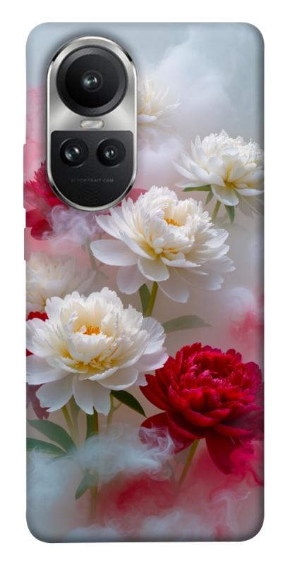 Чехол itsPrint Red and white smoke для Oppo Reno 10, цветы, купить оптом с доставкой