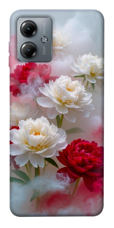 Чехол itsPrint Red and white smoke для Motorola Moto G14, цветы, купить оптом с доставкой
