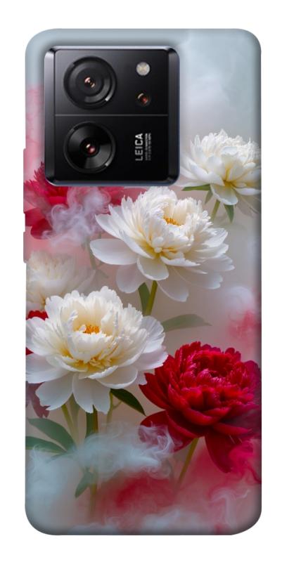 Чехол itsPrint Red and white smoke для Xiaomi 13T, цветы, купить оптом с доставкой