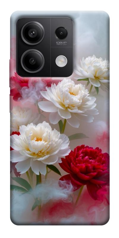 Чехол itsPrint Red and white smoke для Xiaomi Redmi Note 13 5G, цветы, купить оптом с доставкой