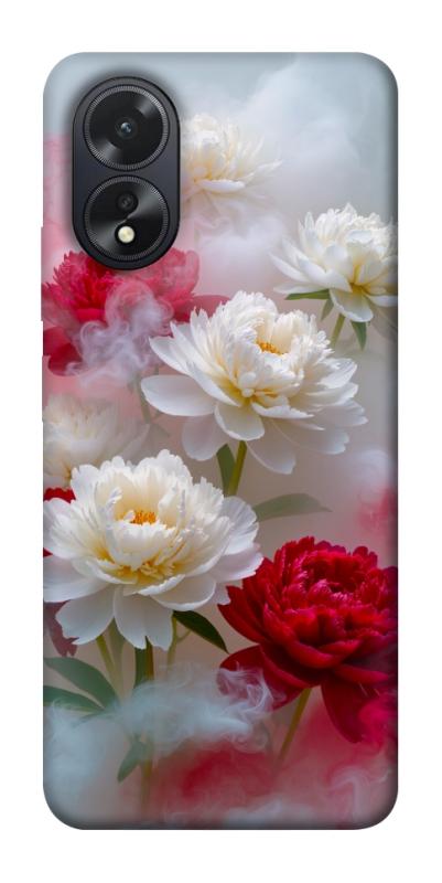Чехол itsPrint Red and white smoke для Oppo A38, цветы, купить оптом с доставкой
