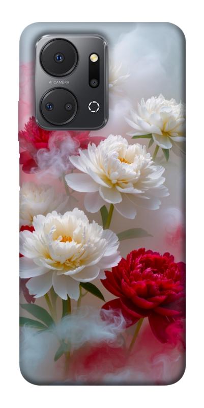 Чехол itsPrint Red and white smoke для Huawei Honor X7a, цветы, купить оптом с доставкой