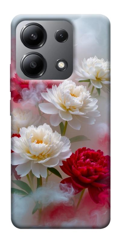 Чехол itsPrint Red and white smoke для Xiaomi Redmi Note 13 4G, цветы, купить оптом с доставкой