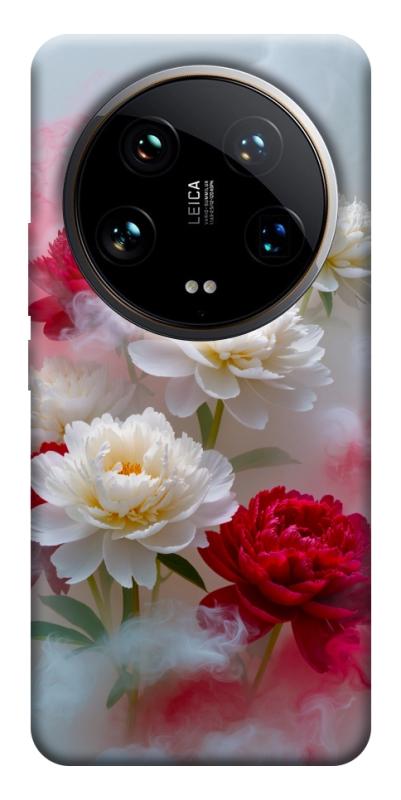 Чехол itsPrint Red and white smoke для Xiaomi 14 Ultra, цветы, купить оптом с доставкой