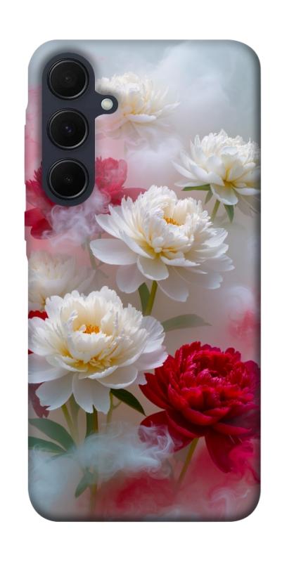 Чехол itsPrint Red and white smoke для Samsung Galaxy A55, цветы, купить оптом с доставкой