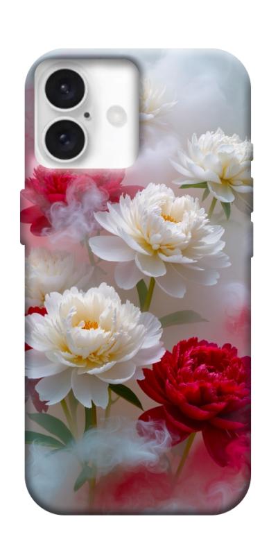 Чехол itsPrint Red and white smoke для Apple iPhone 16 Plus (6.7"), цветы, купить оптом с доставкой
