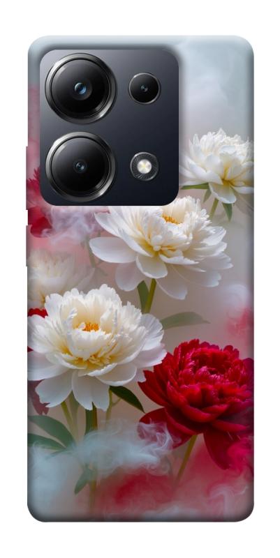 Чехол itsPrint Red and white smoke для Xiaomi Redmi 13 4G / Poco M6 4G, цветы, купить оптом с доставкой