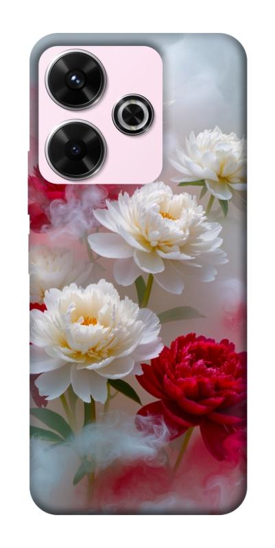Чохол itsPrint Red and white smoke для Xiaomi Redmi 13 4G / Poco M6 4G, квіти, купити оптом з доставкою