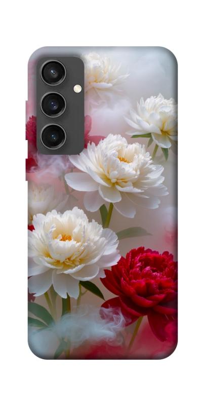 Чехол itsPrint Red and white smoke для Samsung Galaxy S24 FE, цветы, купить оптом с доставкой
