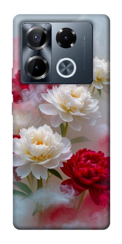 Чехол itsPrint Red and white smoke для Infinix Note 40 Pro 4G, цветы, купить оптом с доставкой
