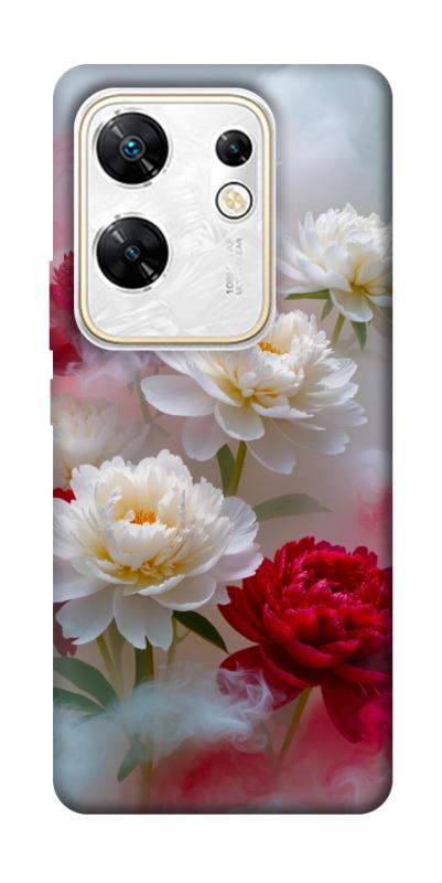 Чехол itsPrint Red and white smoke для Infinix Zero 30 4G, цветы, купить оптом с доставкой