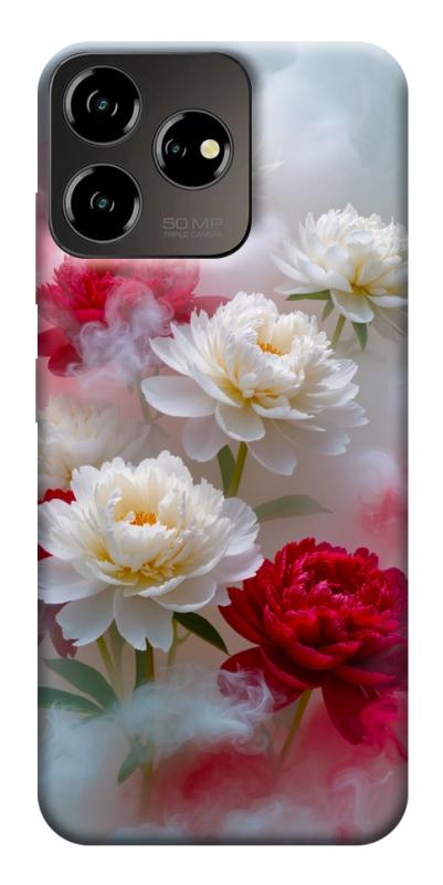 Чехол itsPrint Red and white smoke для ZTE Blade V50 Desing 4G, цветы, купить оптом с доставкой