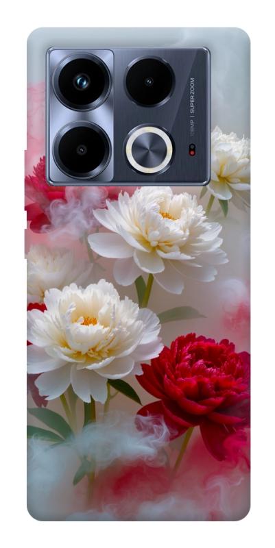 Чехол itsPrint Red and white smoke для Infinix Note 40 4G, цветы, купить оптом с доставкой