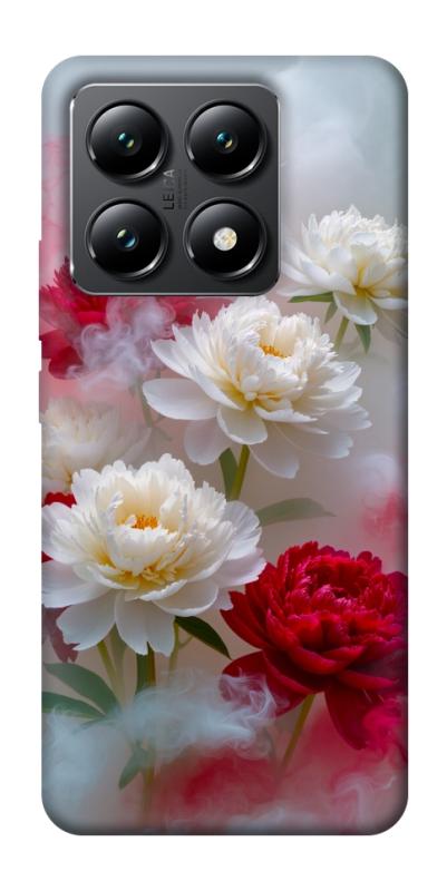 Чохол itsPrint Red and white smoke для Xiaomi 14T, квіти, купити оптом з доставкою