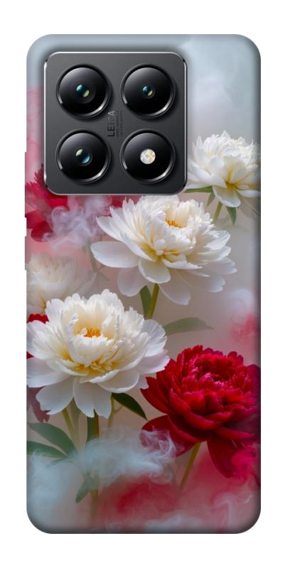 Чехол itsPrint Red and white smoke для Xiaomi 14T Pro, цветы, купить оптом с доставкой