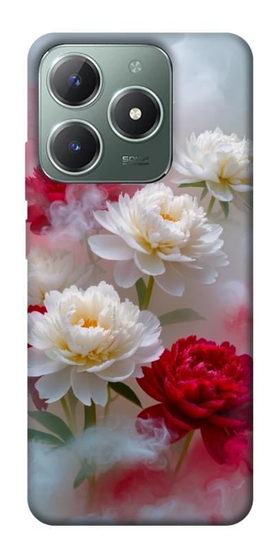 Чехол itsPrint Red and white smoke для Realme C61 4G, цветы, купить оптом с доставкой