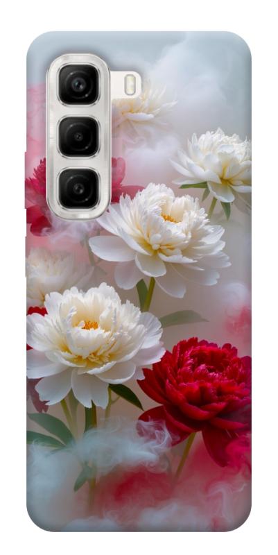 Чехол itsPrint Red and white smoke для Infinix Hot 50 4G, цветы, купить оптом с доставкой