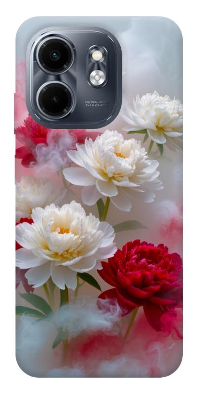 Чехол itsPrint Red and white smoke для Infinix Smart 9 4G / Hot 50i, цветы, купить оптом с доставкой
