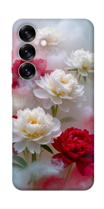 Чехол itsPrint Red and white smoke для Samsung Galaxy S25+, цветы, купить оптом с доставкой