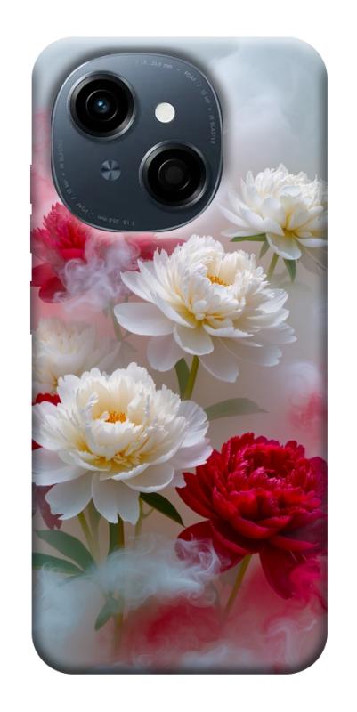 Чехол itsPrint Red and white smoke для TECNO Spark Go 1, цветы, купить оптом с доставкой