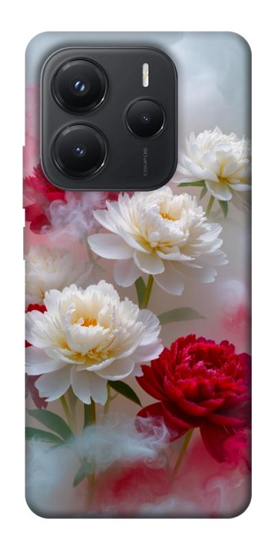 Чехол itsPrint Red and white smoke для Xiaomi Redmi Note 14 5G, цветы, купить оптом с доставкой