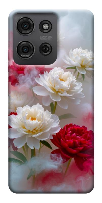 Чехол itsPrint Red and white smoke для Motorola Moto G75 5G, цветы, купить оптом с доставкой