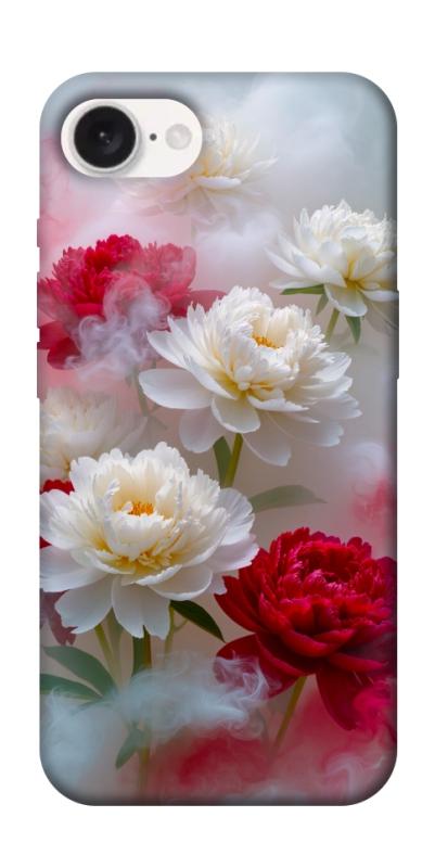 Чехол itsPrint Red and white smoke для Apple iPhone 16e (6.1"), цветы, купить оптом с доставкой