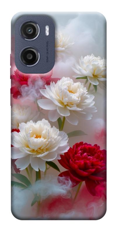 Чехол itsPrint Red and white smoke для Motorola Moto G05, цветы, купить оптом с доставкой