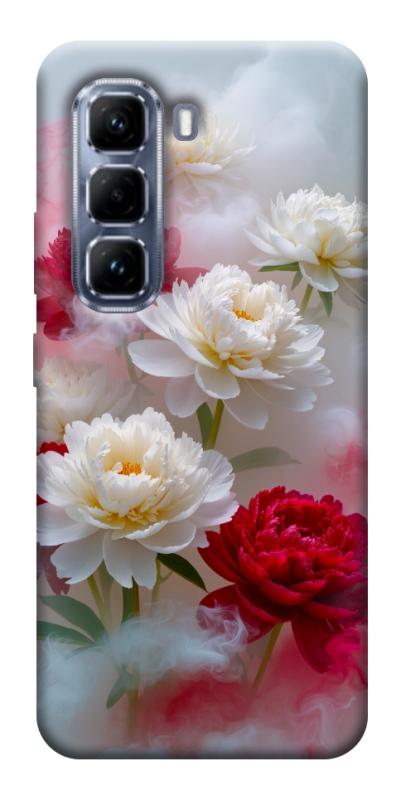 Чехол itsPrint Red and white smoke для Infinix Hot 50 Pro, цветы, купить оптом с доставкой