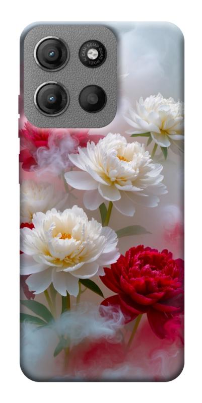 Чехол itsPrint Red and white smoke для Motorola Moto G15 4G, цветы, купить оптом с доставкой