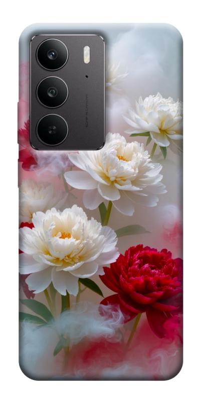 Чехол itsPrint Red and white smoke для Realme C75, цветы, купить оптом с доставкой