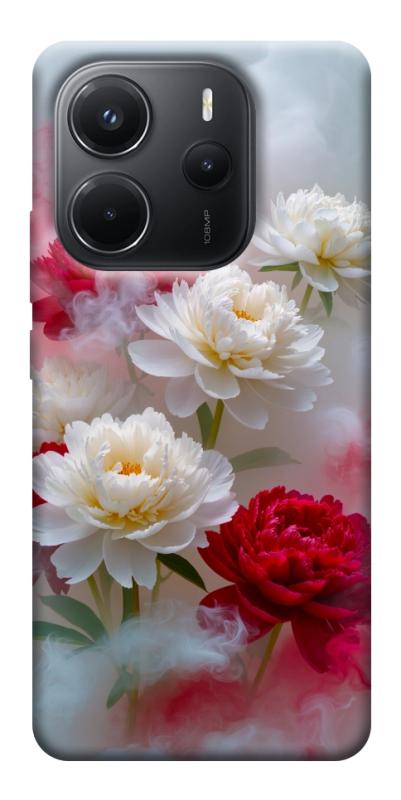 Чехол itsPrint Red and white smoke для Xiaomi Redmi Note 14 4G (Europe version), цветы, купить оптом с доставкой