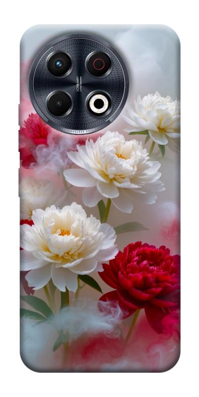 Чехол itsPrint Red and white smoke для TECNO Spark 30 Pro (KL7), цветы, купить оптом с доставкой