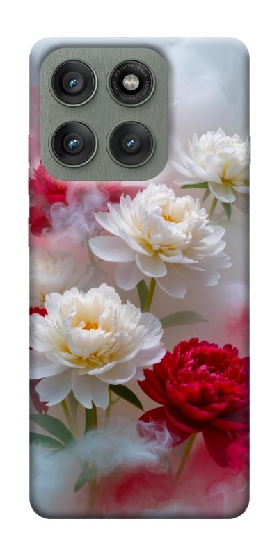 Чехол itsPrint Red and white smoke для Motorola Edge 60 Pro, цветы, купить оптом с доставкой