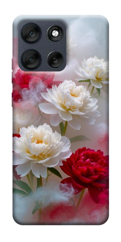 Чехол itsPrint Red and white smoke для Motorola Moto G56 5G, цветы, купить оптом с доставкой