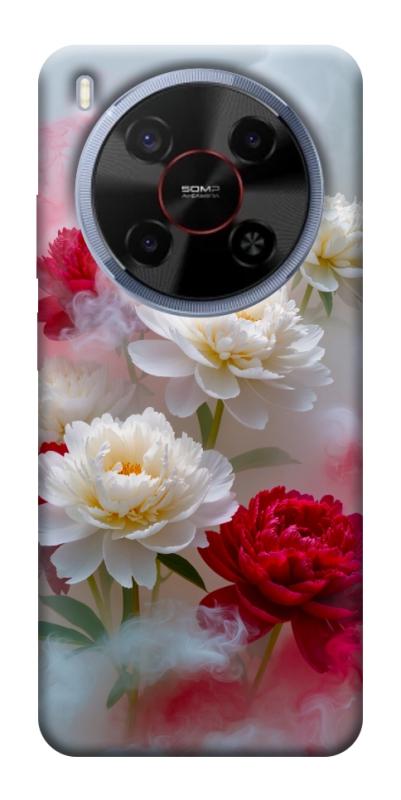 Чехол itsPrint Red and white smoke для ZTE Nubia V70 Max, цветы, купить оптом с доставкой