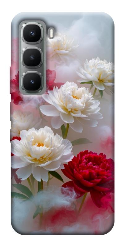 Чехол itsPrint Red and white smoke для Infinix Hot 60 Pro, цветы, купить оптом с доставкой