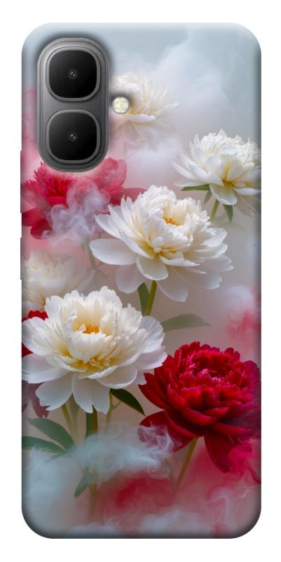 Чехол itsPrint Red and white smoke для Infinix Smart 10, цветы, купить оптом с доставкой