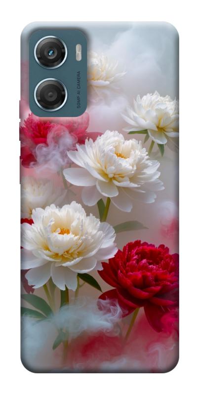 Чехол itsPrint Red and white smoke для Motorola Moto G06, цветы, купить оптом с доставкой