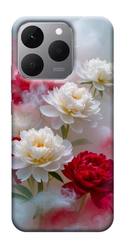 Чехол itsPrint Red and white smoke для Realme 15T, цветы, купить оптом с доставкой