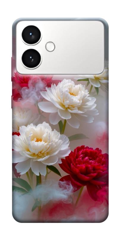 Чехол itsPrint Red and white smoke для Samsung Galaxy S26+, цветы, купить оптом с доставкой