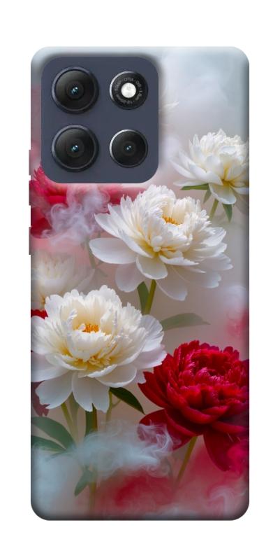 Чехол itsPrint Red and white smoke для Motorola Moto G86 Power, цветы, купить оптом с доставкой
