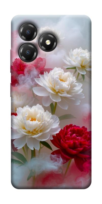 Чохол itsPrint Red and white smoke для ZTE Blade A36, квіти, купити оптом з доставкою