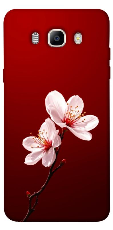 Чехол itsPrint Sakura red для Samsung J510F Galaxy J5 (2016), цветы, купить оптом с доставкой