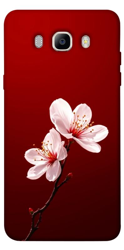 Чехол itsPrint Sakura red для Samsung J710F Galaxy J7 (2016), цветы, купить оптом с доставкой