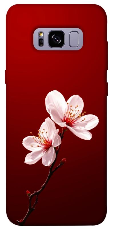 Чехол itsPrint Sakura red для Samsung G955 Galaxy S8 Plus, цветы, купить оптом с доставкой